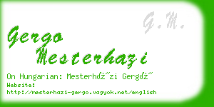 gergo mesterhazi business card